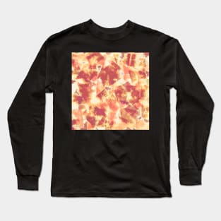 Abstract Swatches in Brown and Peach Long Sleeve T-Shirt